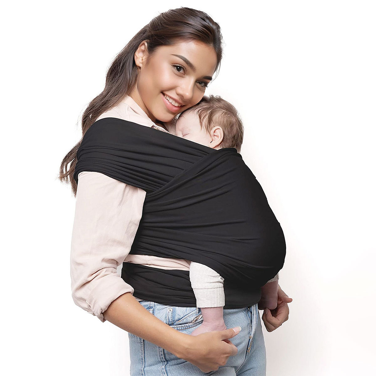 Baby Wrap Stretchy - Baby Wrap Carrier Hands Free Front