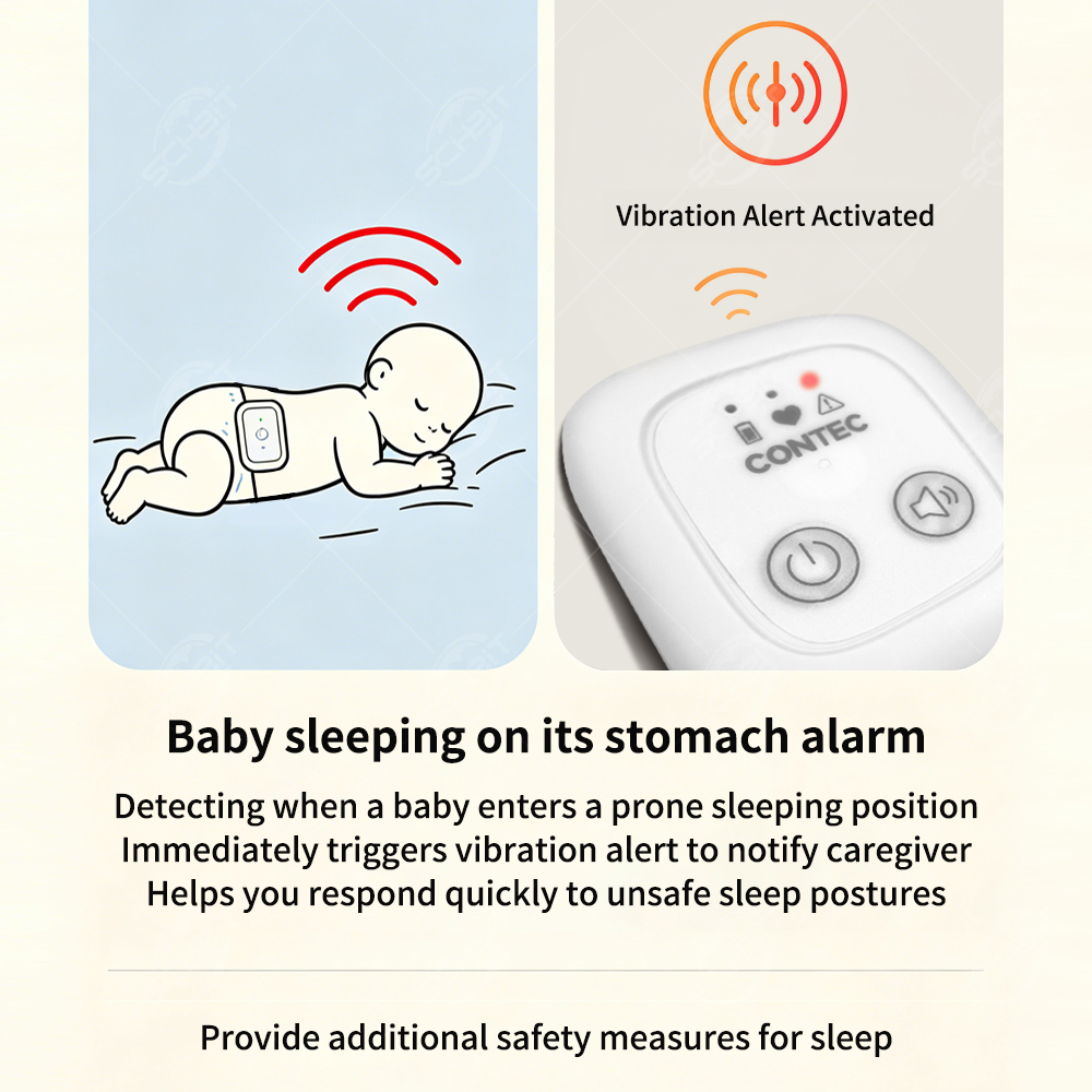 Wearable Baby Monitor - Baby Breathing Monitor with Vibration &