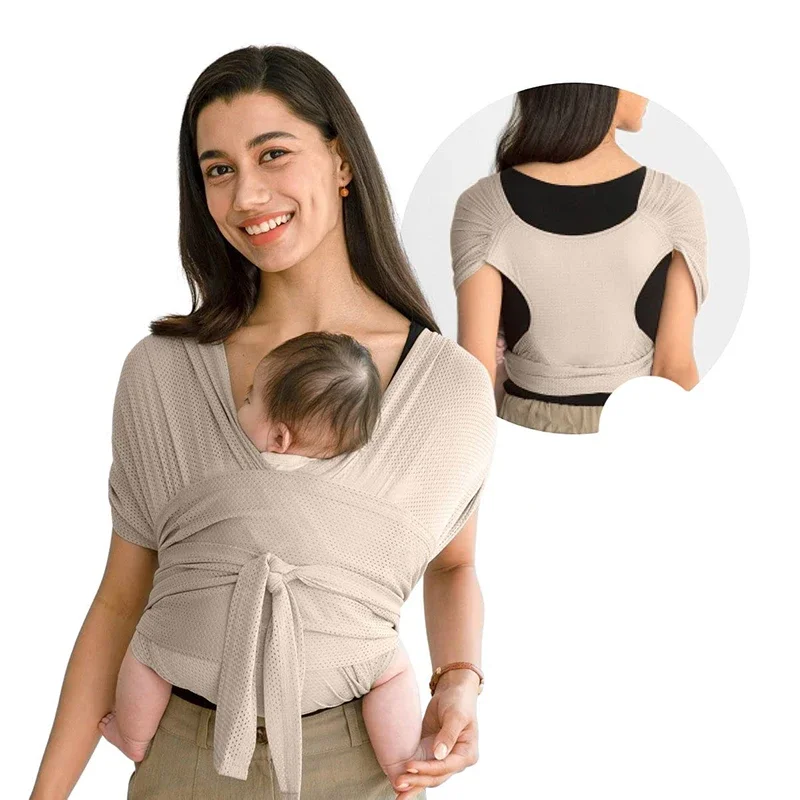 Baby Wrap Stretchy - Baby Carrier Newborn Infant Adjustable Sling