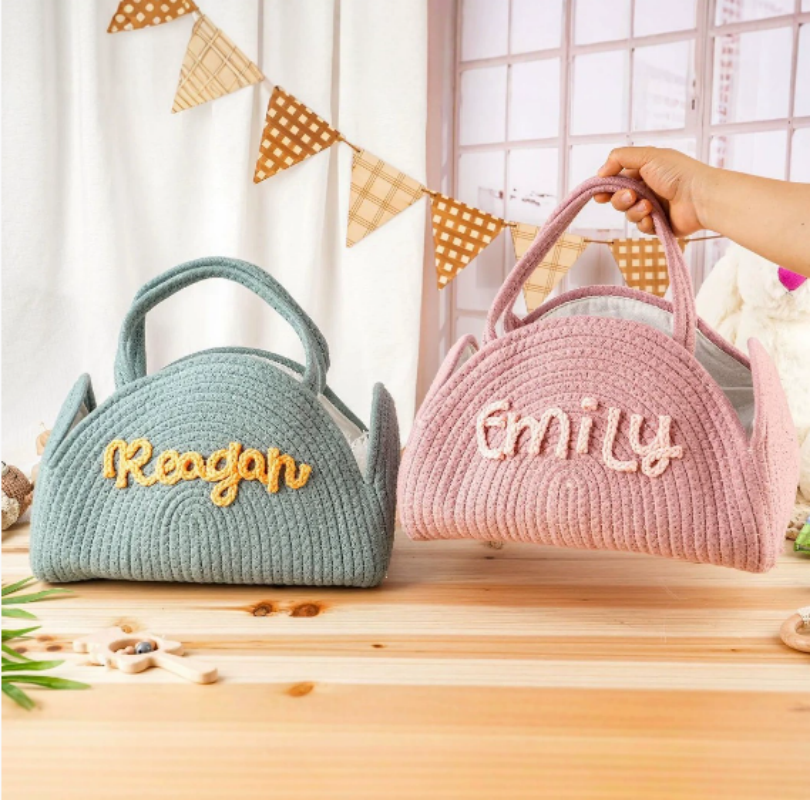 Storage Basket Fabric - New Line Name Baby Cotton Rope