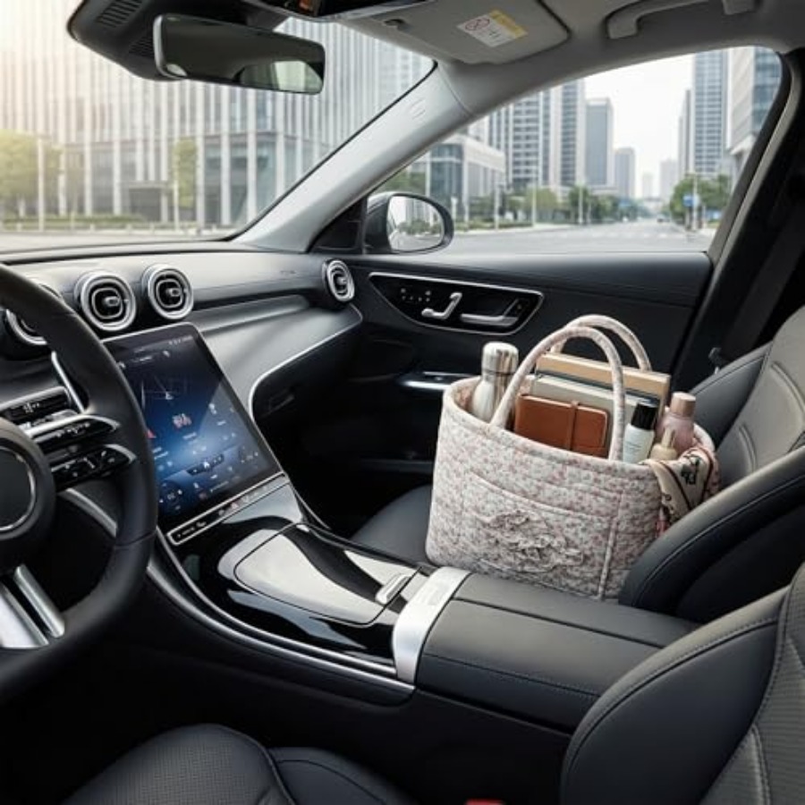 Car Storage Basket, Quilted Fa - Storage Basket Fabric 리뷰 및 가격