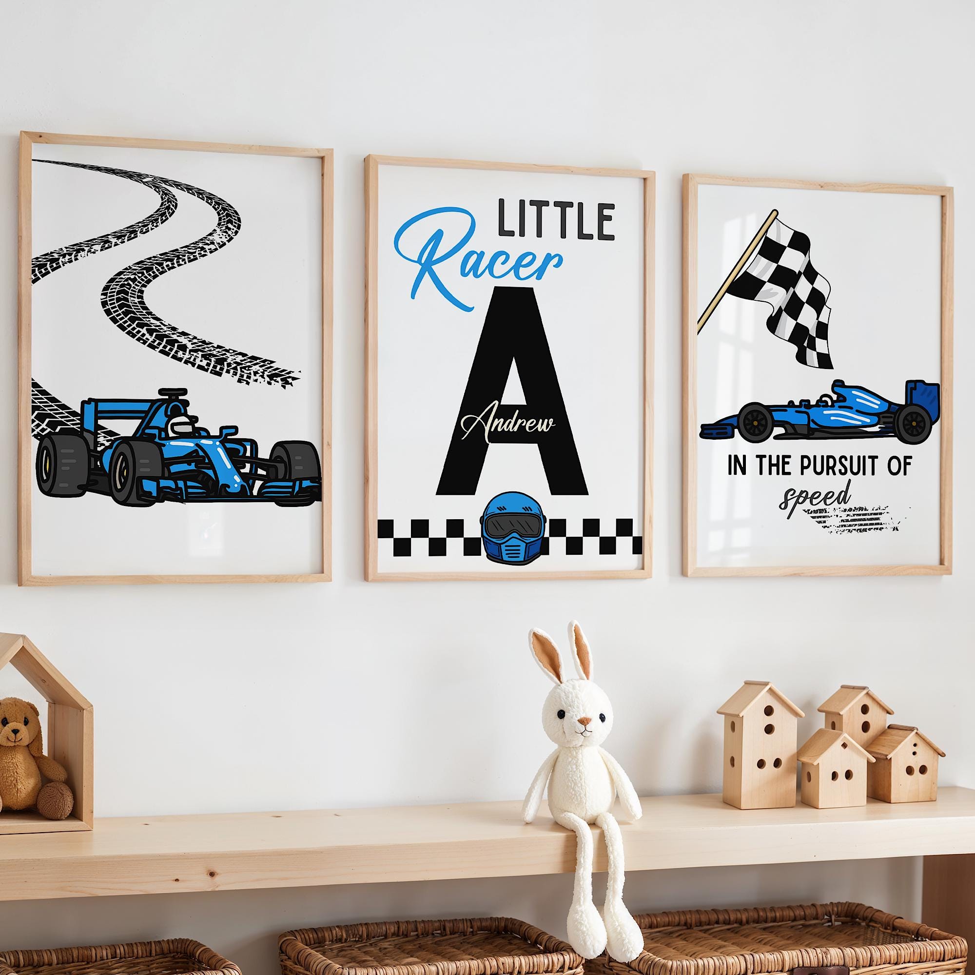 Custom Name Racing Car Nursery - Baby Nursery Posters 리뷰 및 가격