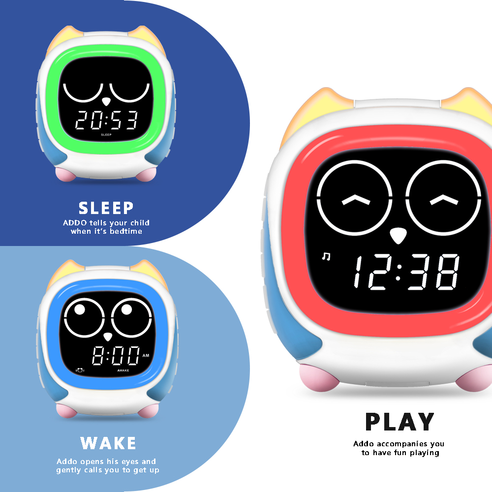 Addo Kids Owl Alarm Clock: Sun - Sound Sleep Trainer Clock 리뷰 및 가격