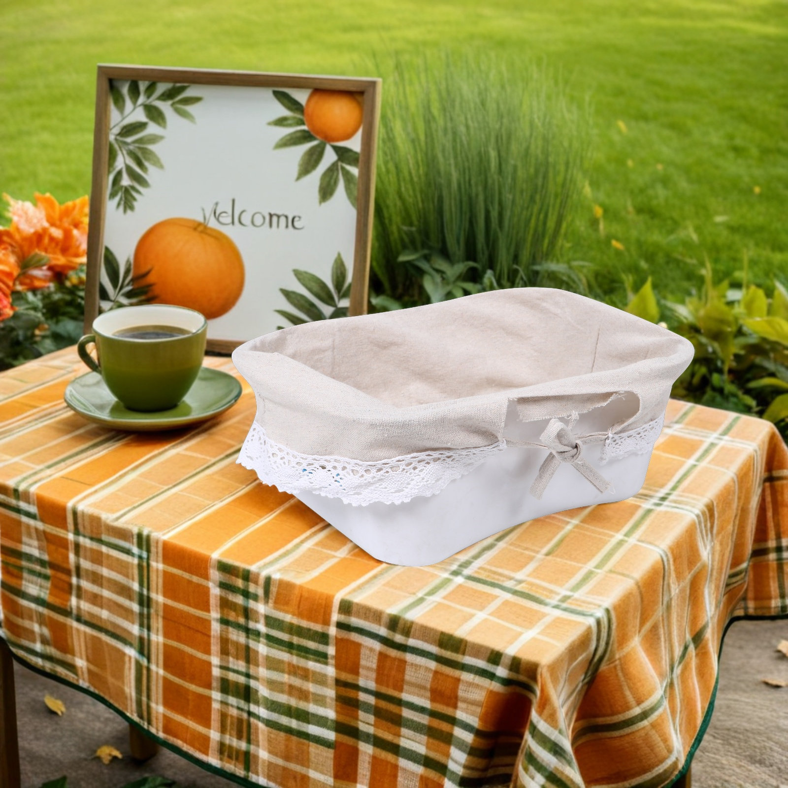 2Pcs Basket Liners Fabric Clot - Storage Basket Fabric 리뷰 및 가격