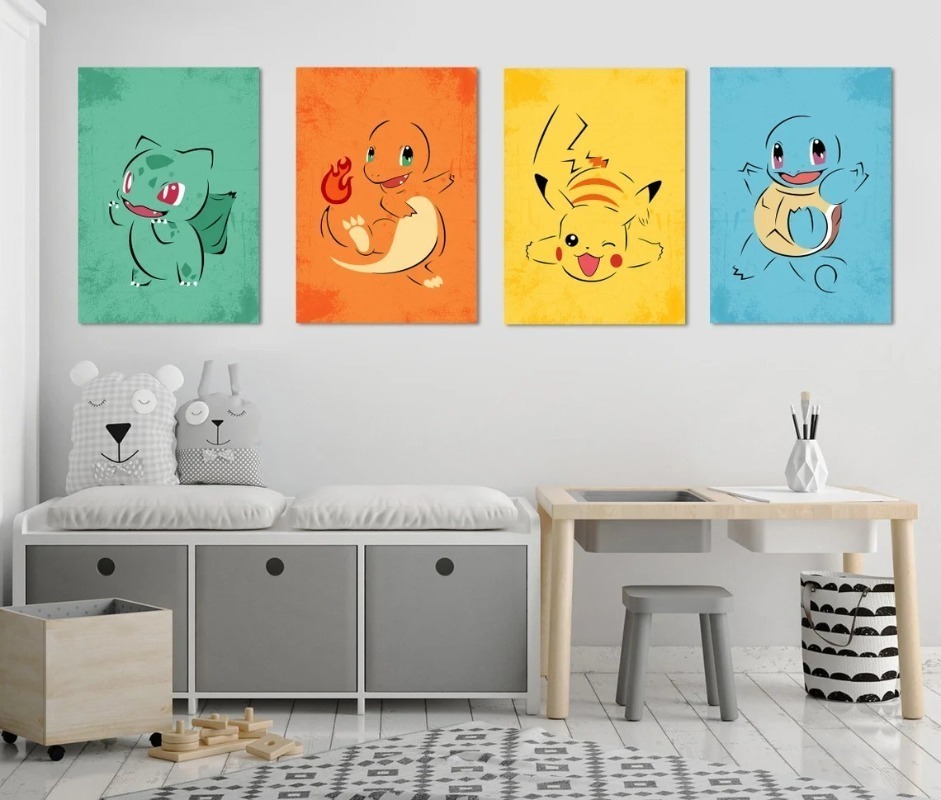 Cartoon Anime Poster Pokemon P - Baby Nursery Hanging Decor 리뷰 및 가격