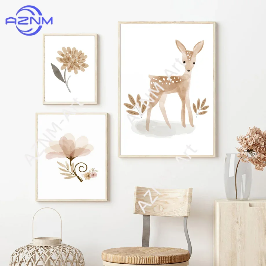 Boho Nursery Wall Art Canvas - - Baby Nursery Posters 리뷰 및 가격