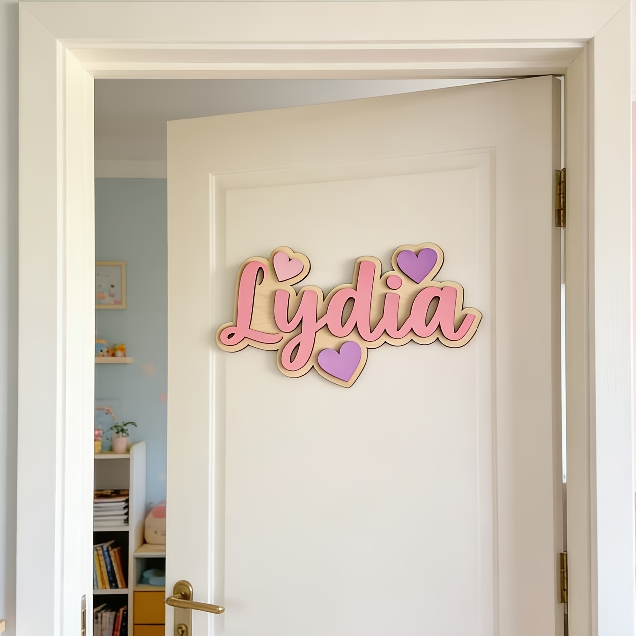 Personalized Gradient Heart Na - Baby Nursery Hanging Decor 리뷰 및 가격