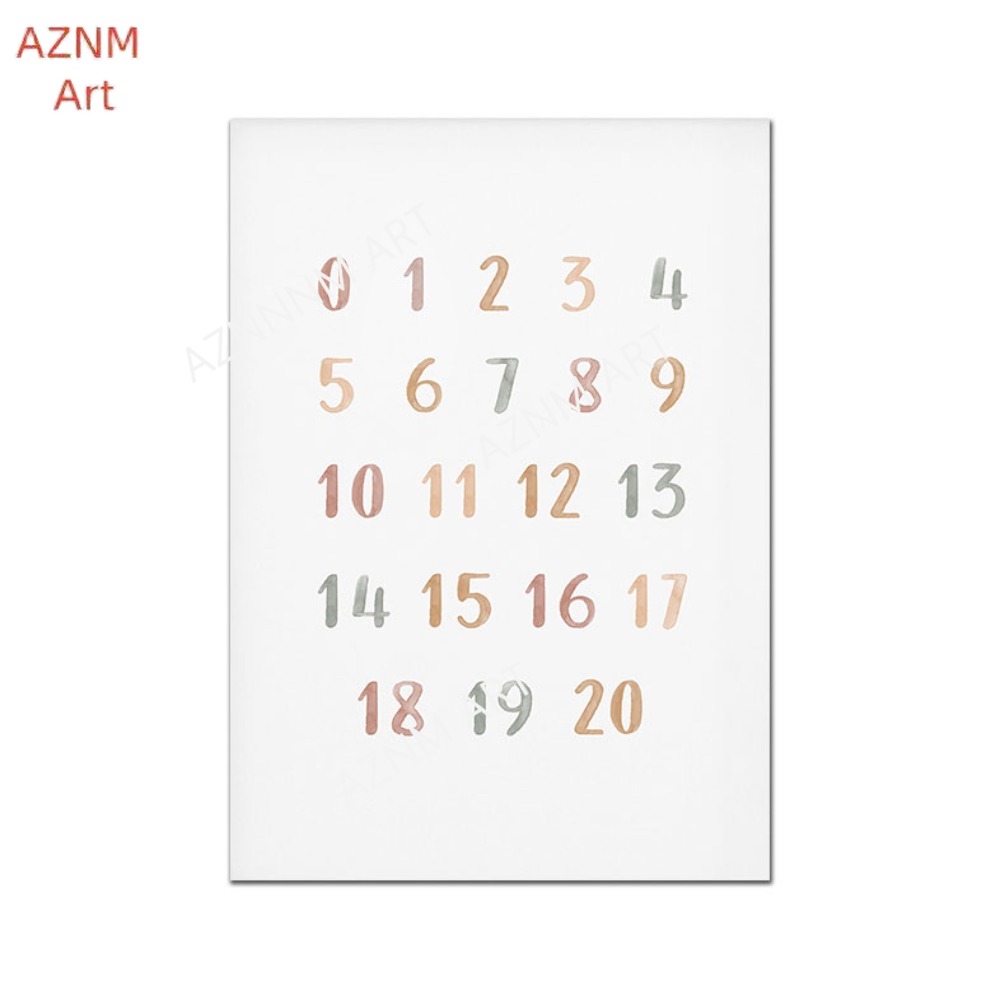 1/3PCS ，Poster Custom ABC 123  - Baby Nursery Posters 리뷰 및 가격
