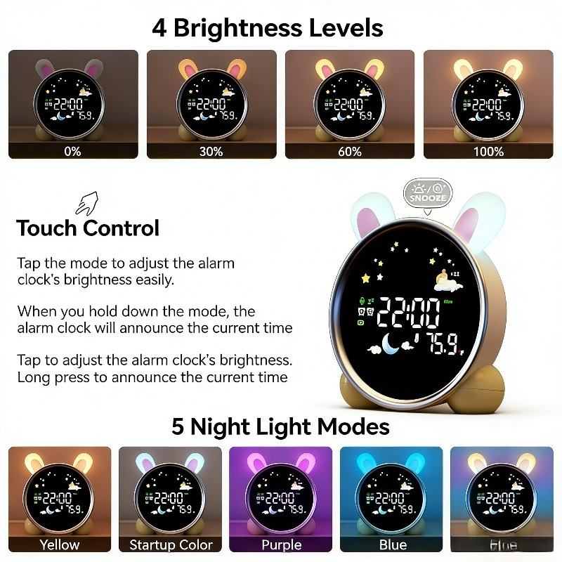 Kids Alarm Clock Ready to Rise - Sound Sleep Trainer Clock 리뷰 및 가격