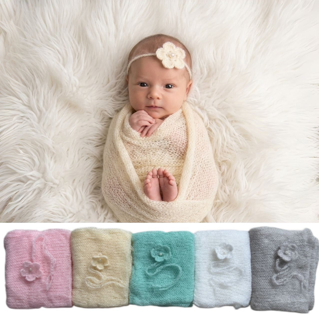 Newborn Photography Props Moha - Baby Wrap Stretchy 리뷰 및 가격