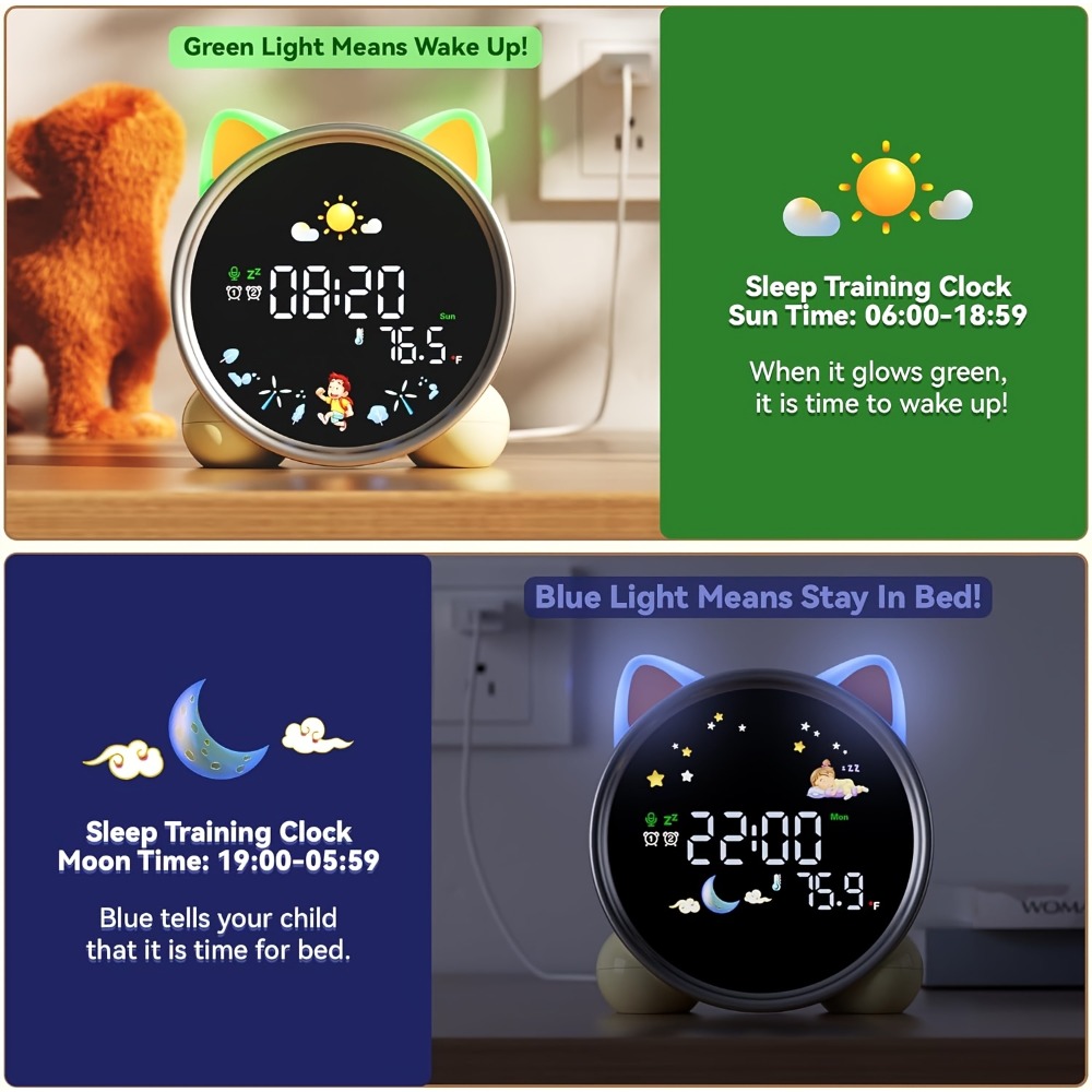 Kids Alarm Clock Ready to Rise - Sound Sleep Trainer Clock 리뷰 및 가격