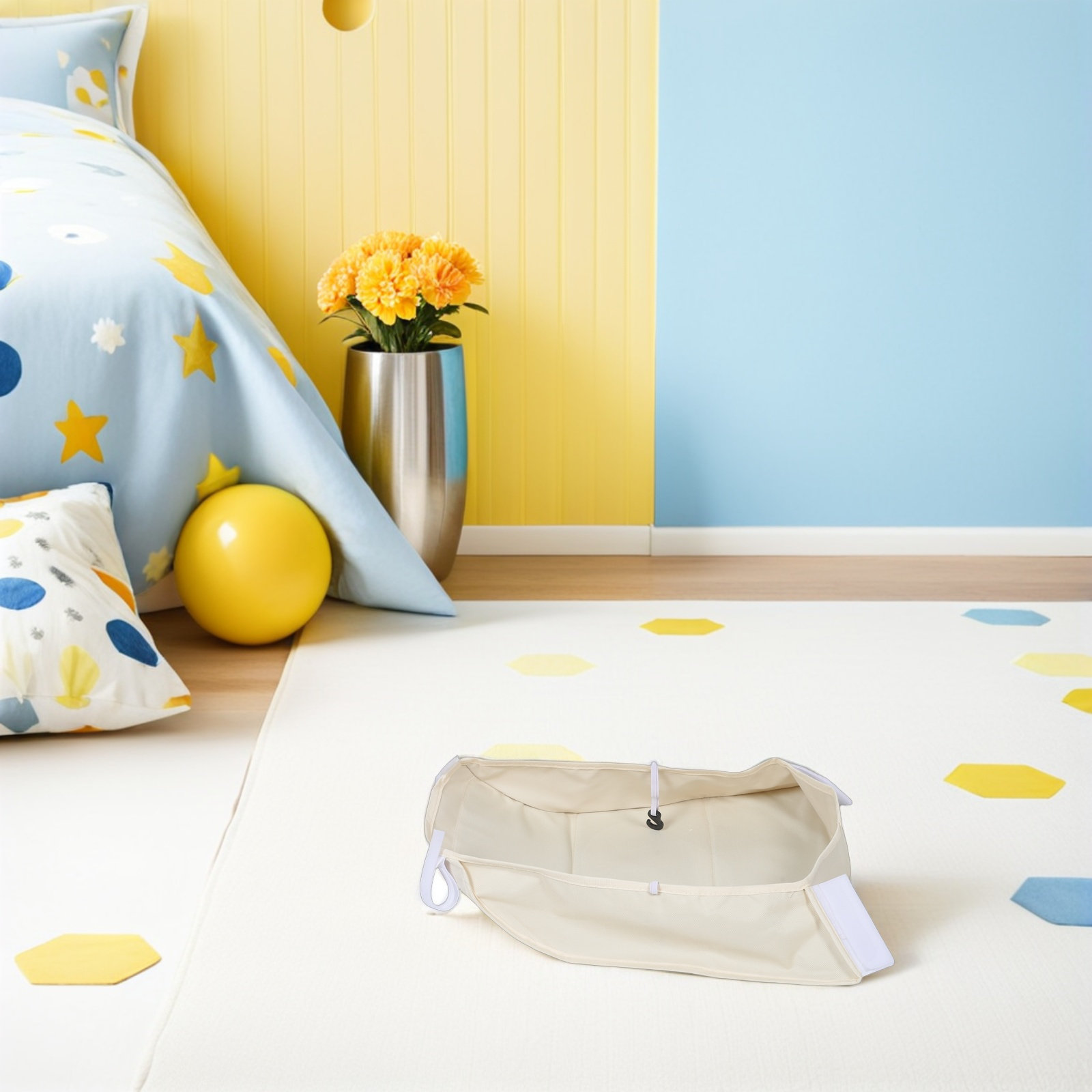 Beige Baby Stroller Hanging Ba - Storage Basket Fabric 리뷰 및 가격