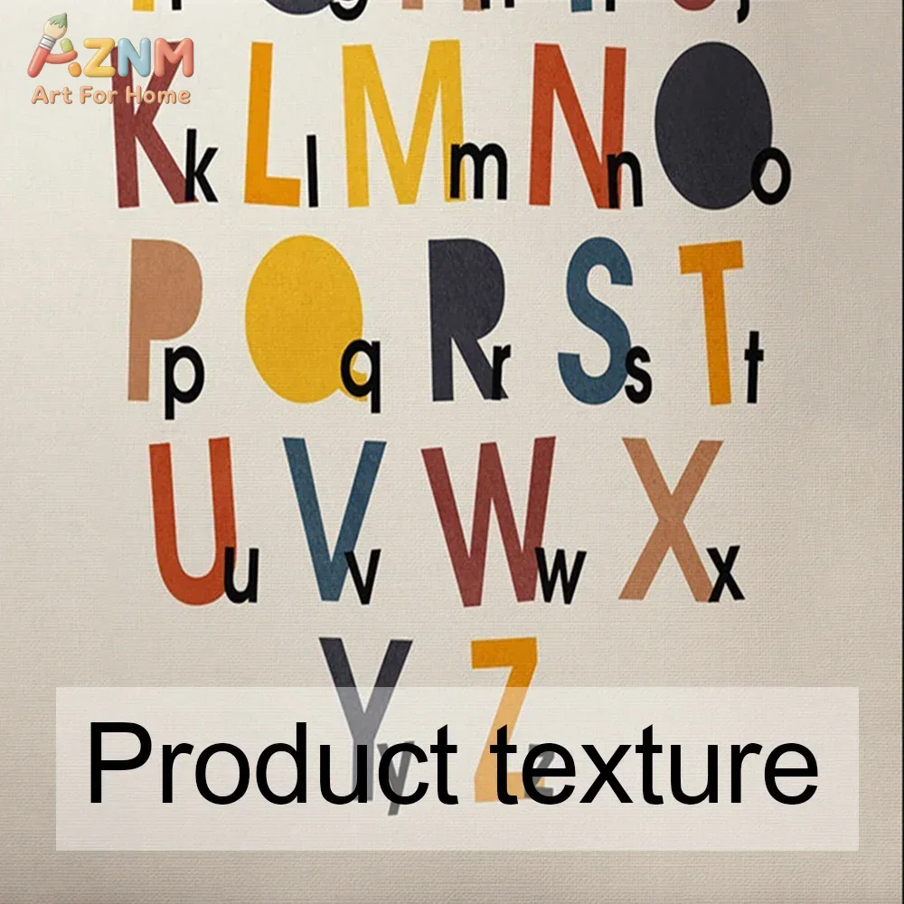 Rainbow Alphabet Poster Educat - Baby Nursery Posters 리뷰 및 가격