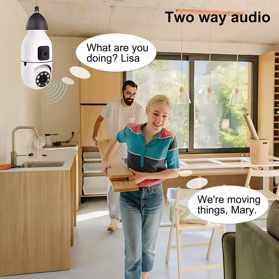 WiFi IP Camera E27 Bulb Cam 8M - Wearable Baby Monitor 리뷰 및 가격