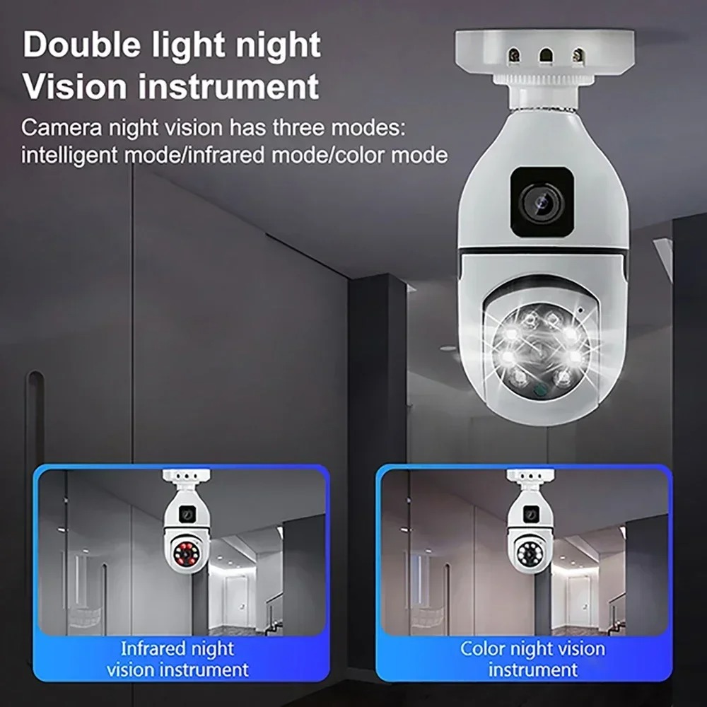 WiFi IP Camera E27 Bulb Cam 8M - Wearable Baby Monitor 리뷰 및 가격