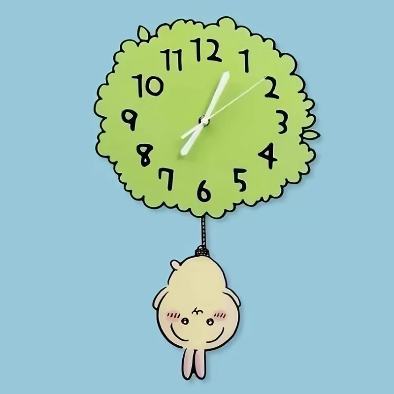 Cute Chiikawa Pendulum Wall Cl - Baby Nursery Hanging Decor 리뷰 및 가격