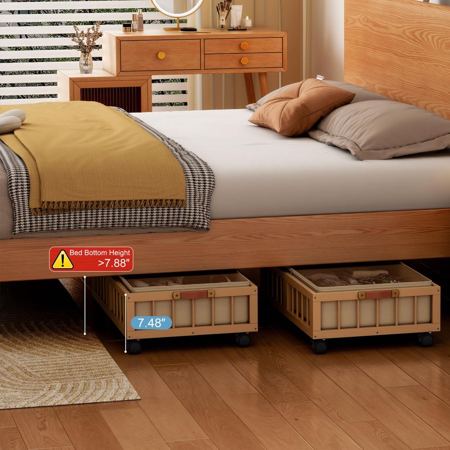 2Pack Bamboo Under Bed Storage - Storage Basket Fabric 리뷰 및 가격