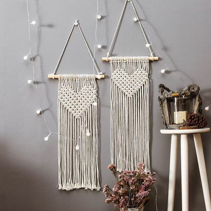 Heart Wooden stick Bohemian Ch - Baby Nursery Hanging Decor 리뷰 및 가격