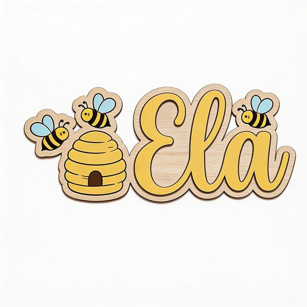 Personalized Cute Bee Hive Nam - Baby Nursery Hanging Decor 리뷰 및 가격