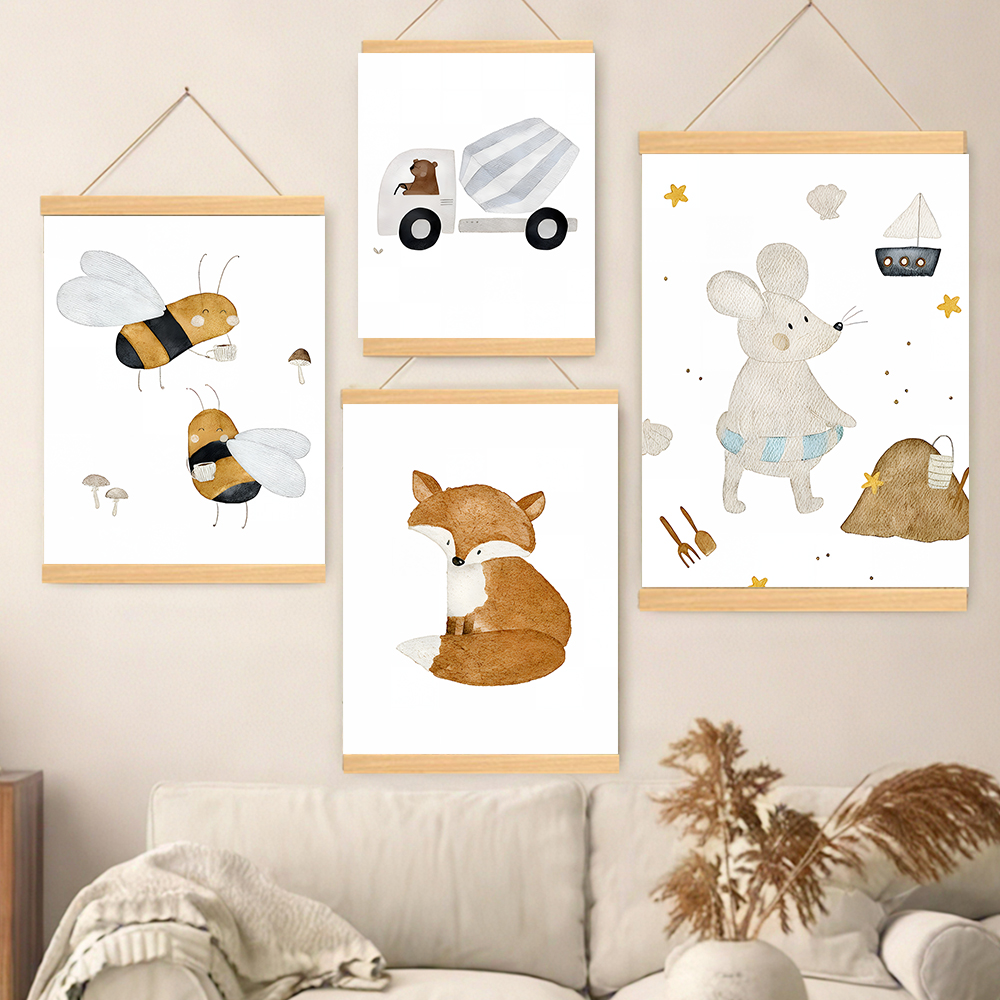 Boho Cartoon Posters Print Bea - Baby Nursery Posters 리뷰 및 가격