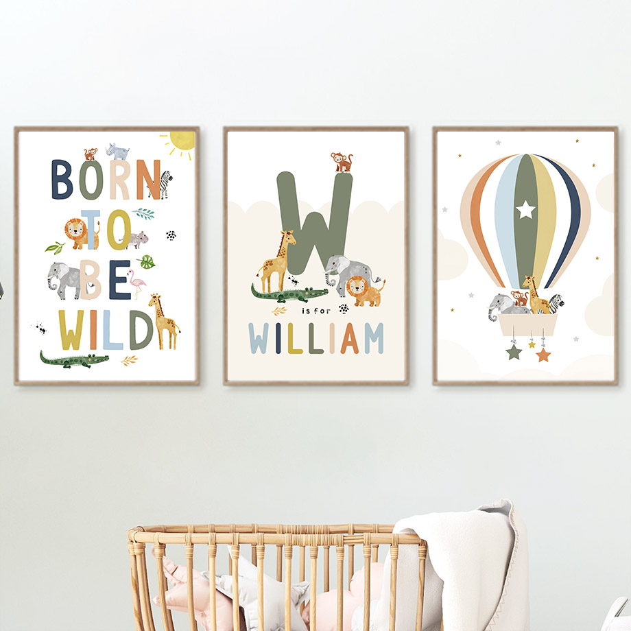 Crocodile Balloon Lion Elephan - Baby Nursery Posters 리뷰 및 가격