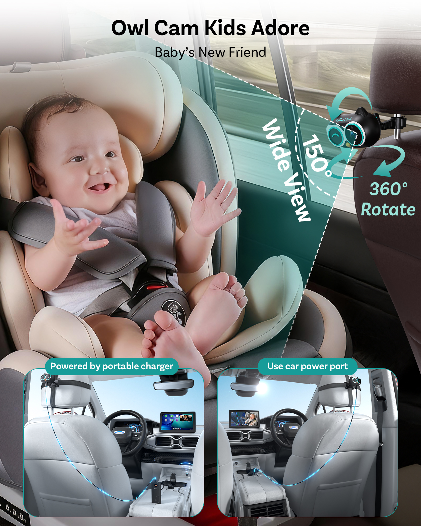 OTTOCAST Cabin Care Wired to W - Wearable Baby Monitor 리뷰 및 가격