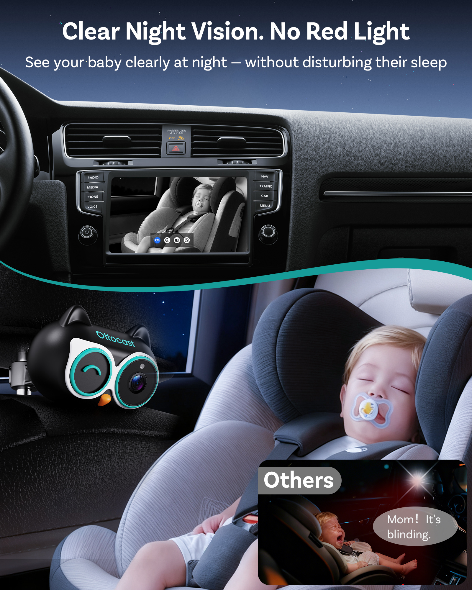 OTTOCAST Cabin Care Wired to W - Wearable Baby Monitor 리뷰 및 가격