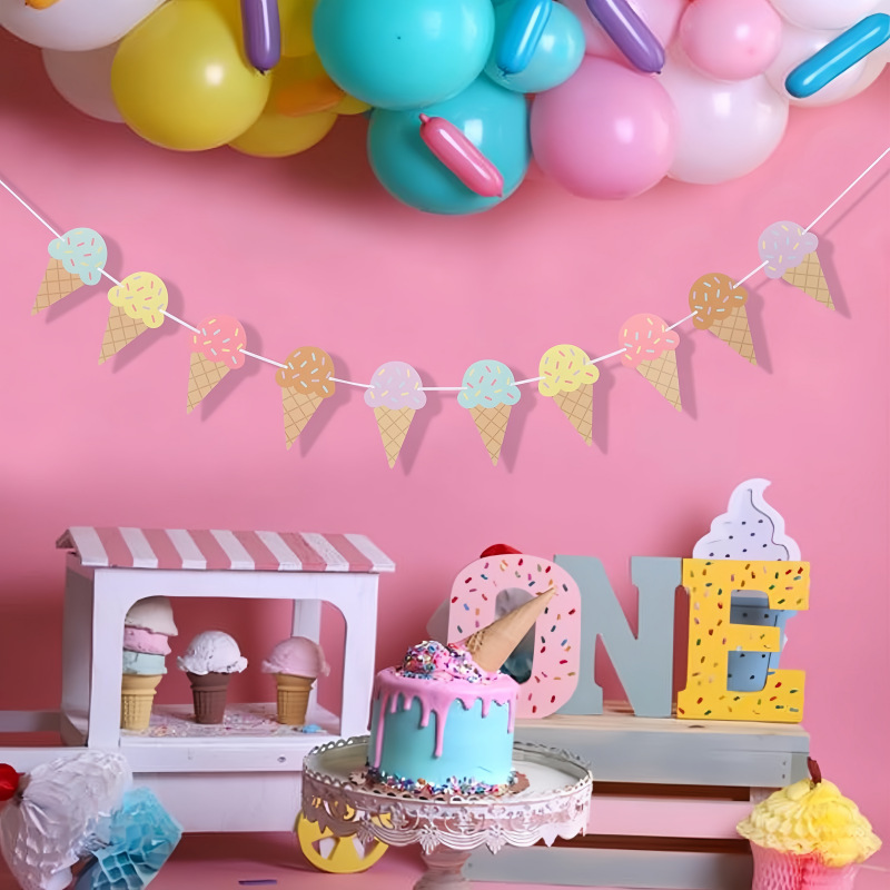 Sweet Ice Cream Theme Paper Ba - Baby Nursery Hanging Decor 리뷰 및 가격