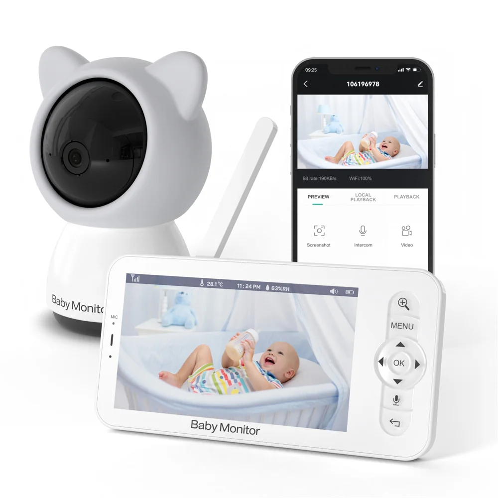 Babystar 5 Inch Wifi Baby Moni - Wearable Baby Monitor 리뷰 및 가격