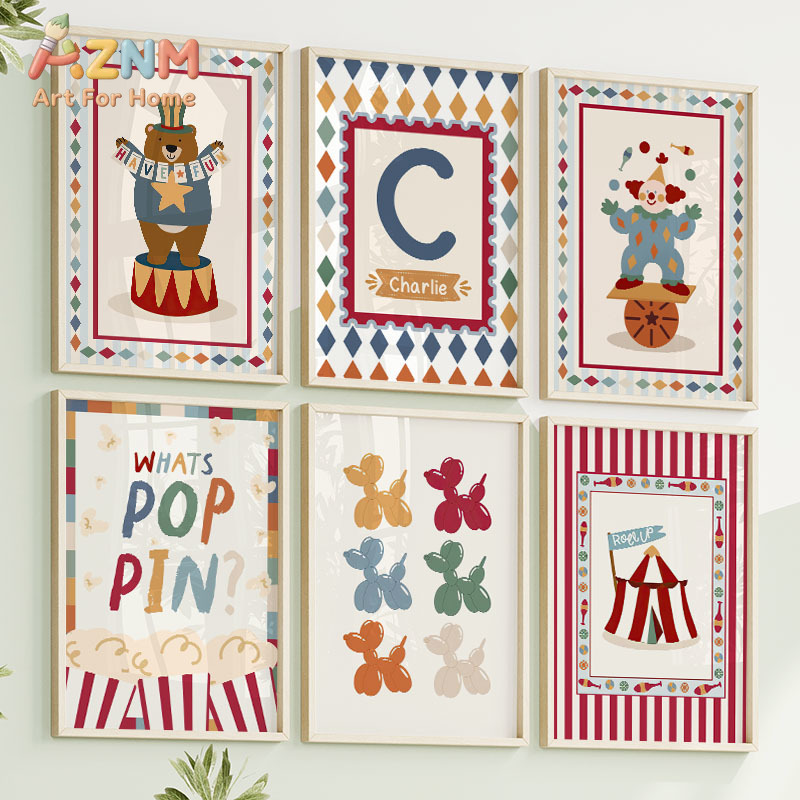 Circus Bear Magician Dog Quote - Baby Nursery Posters 리뷰 및 가격