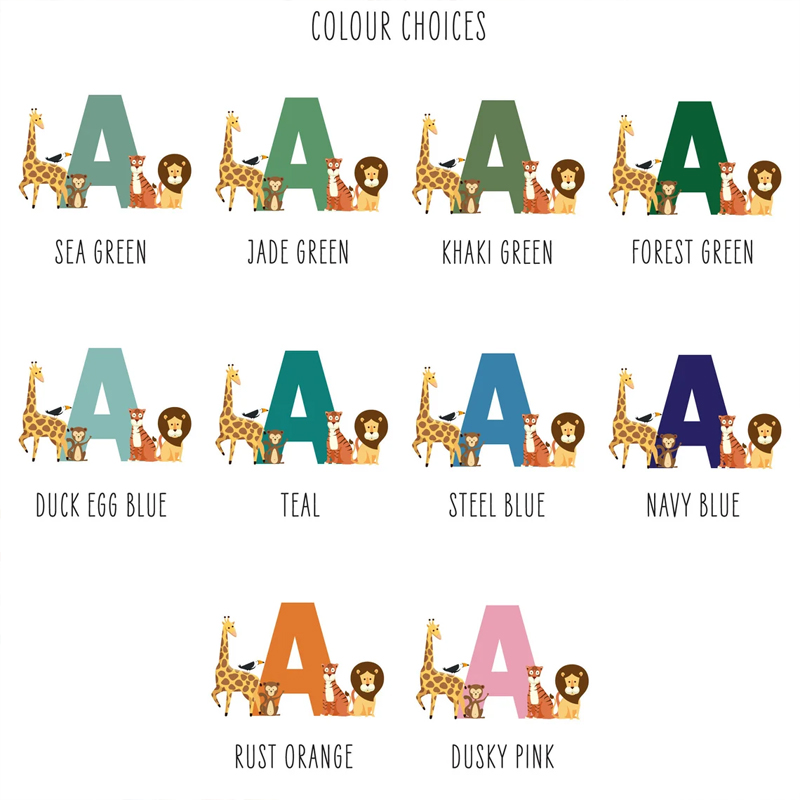 Personalised Name Jungle Anima - Baby Nursery Hanging Decor 리뷰 및 가격