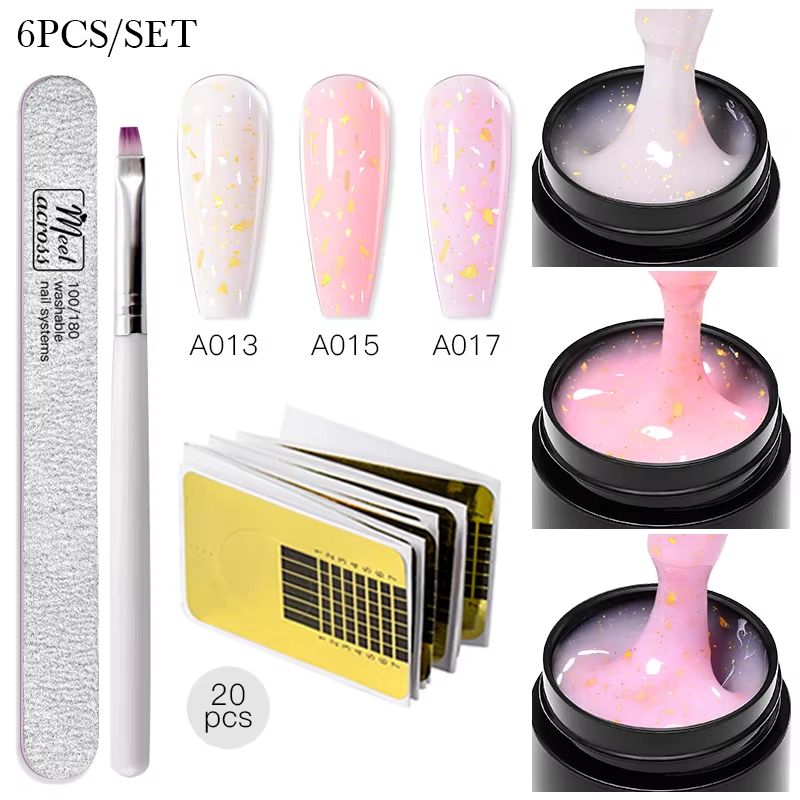 6pc Baby Boomer Extension Nail - Baby Nursery Jelly 리뷰 및 가격