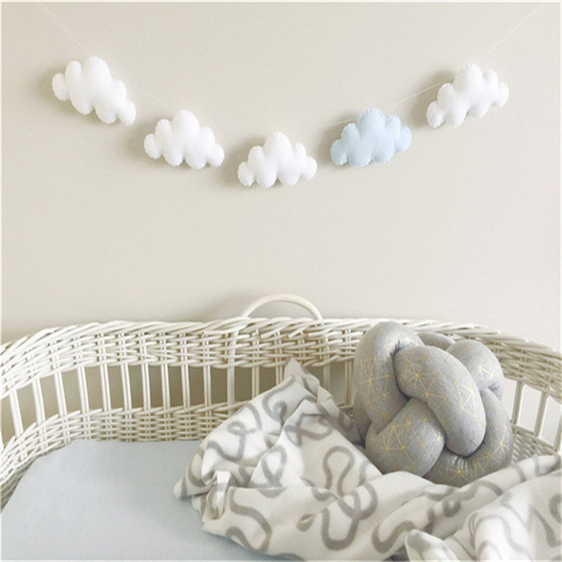 Nordic Felt Cloud Garlands Str - Baby Nursery Hanging Decor 리뷰 및 가격