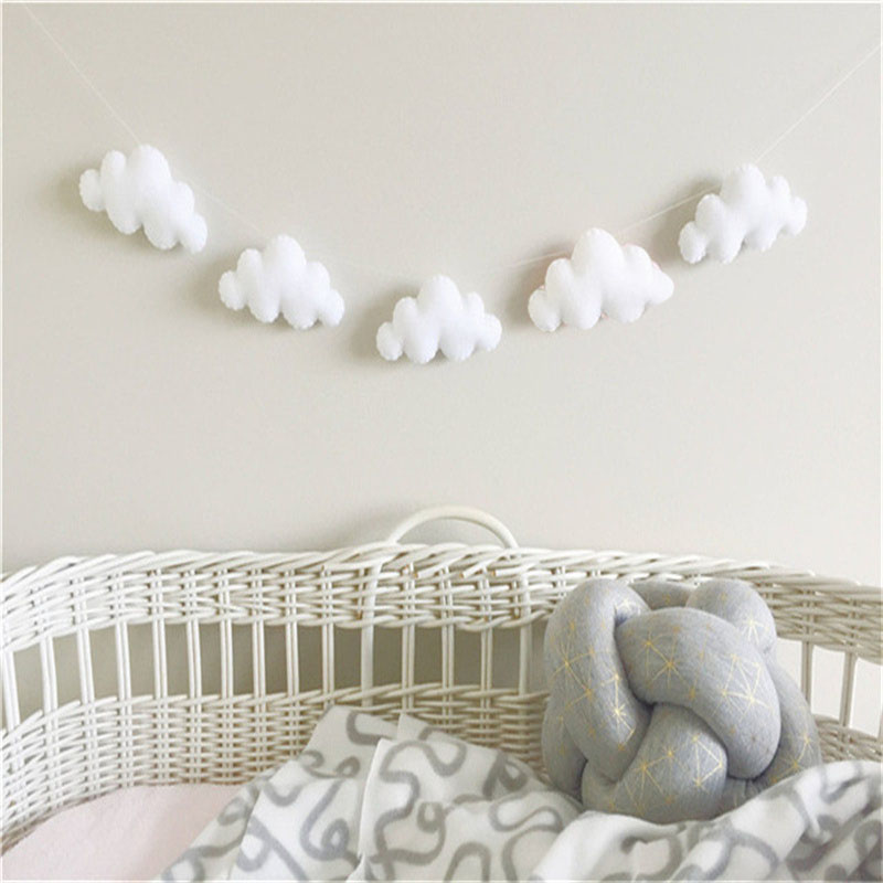 Nordic Felt Cloud Garlands Str - Baby Nursery Hanging Decor 리뷰 및 가격
